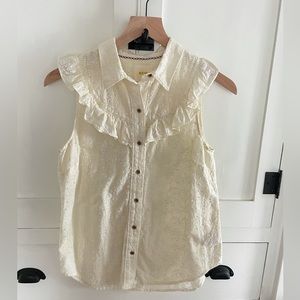 Like new Anthropologie western floral tank